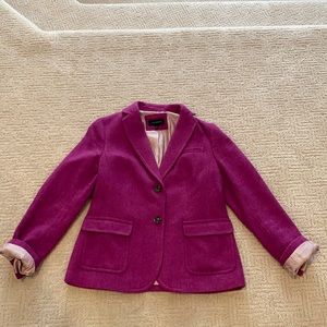 Talbots 2-Button Wool Blazer in Pink - Size 4
